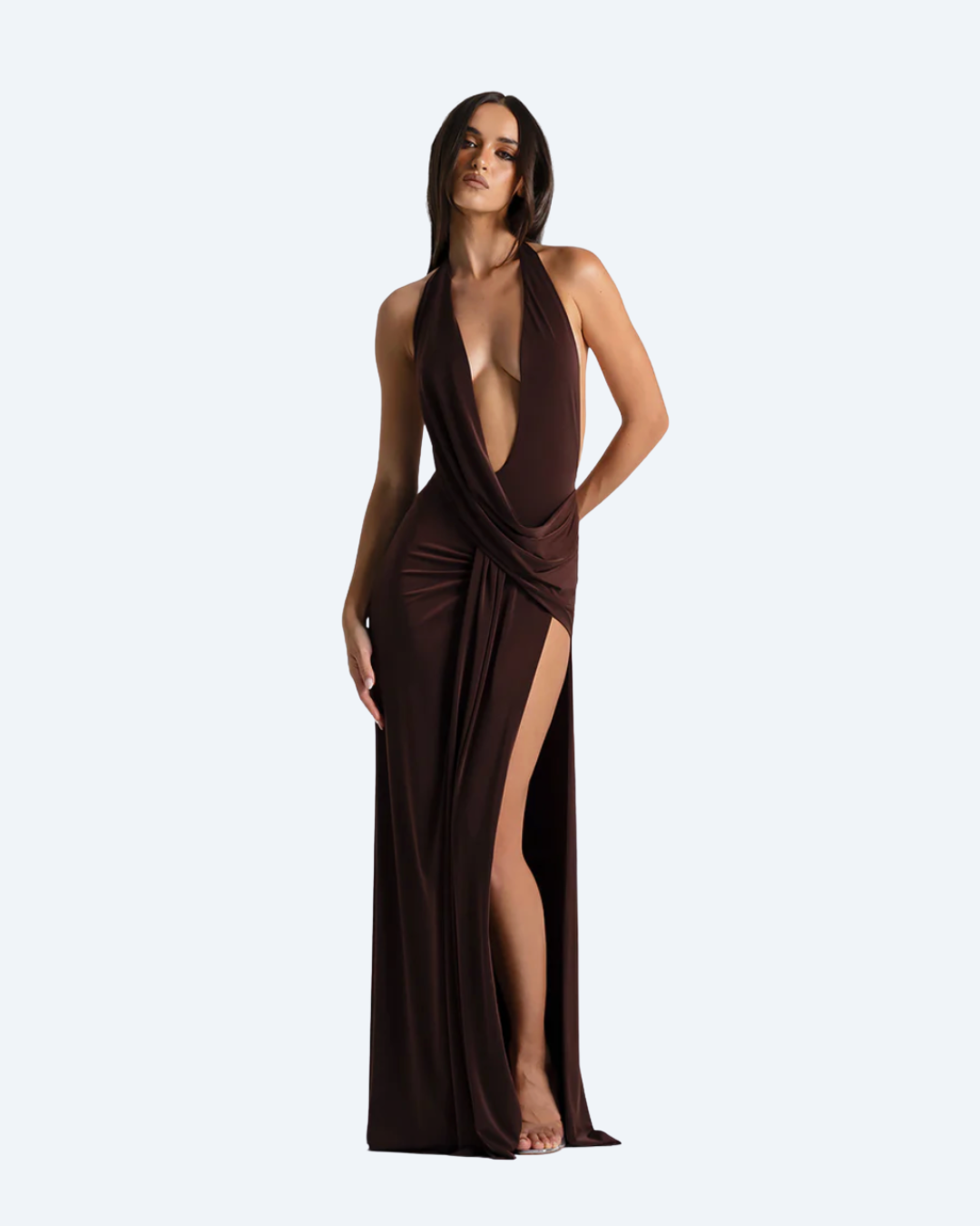 Natalie Rolt Winona Gown - Espresso